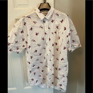 ‘Straight Faded’ half sleeves Cotton shirt with Bmx detailing